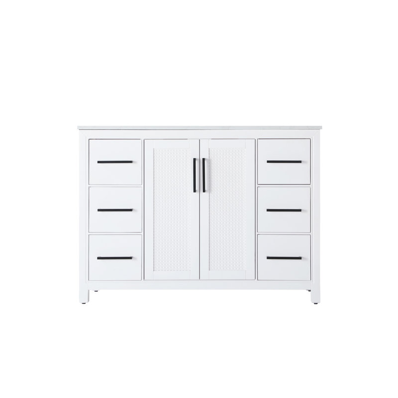 Meuble-lavabo simple 48 po, Blanc