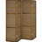 Kenabi Walnut 4-Panel Room Divider Folding Screen