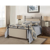 Donna Upholstered Metal Standard Bed