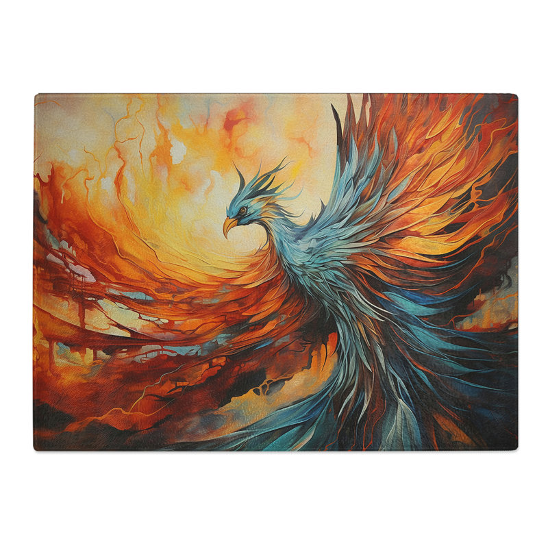 Phoenix Hard Edge  Glass Chopping Board