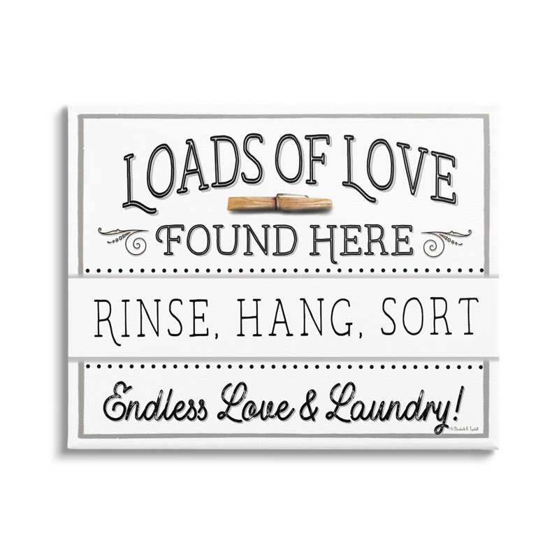 Loads of Love Typography Print on Canvas, 20 x 16