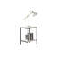 Ensemble de table 3 pièces de style rustique à finition blanche 1 table basse 2 tables de bout 2 pièces de style minimaliste-119971739