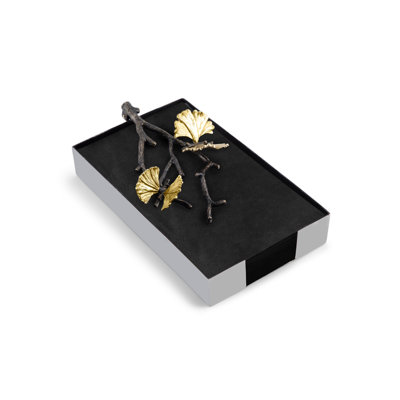 Butterfly Ginkgo Marble Napkin Holder