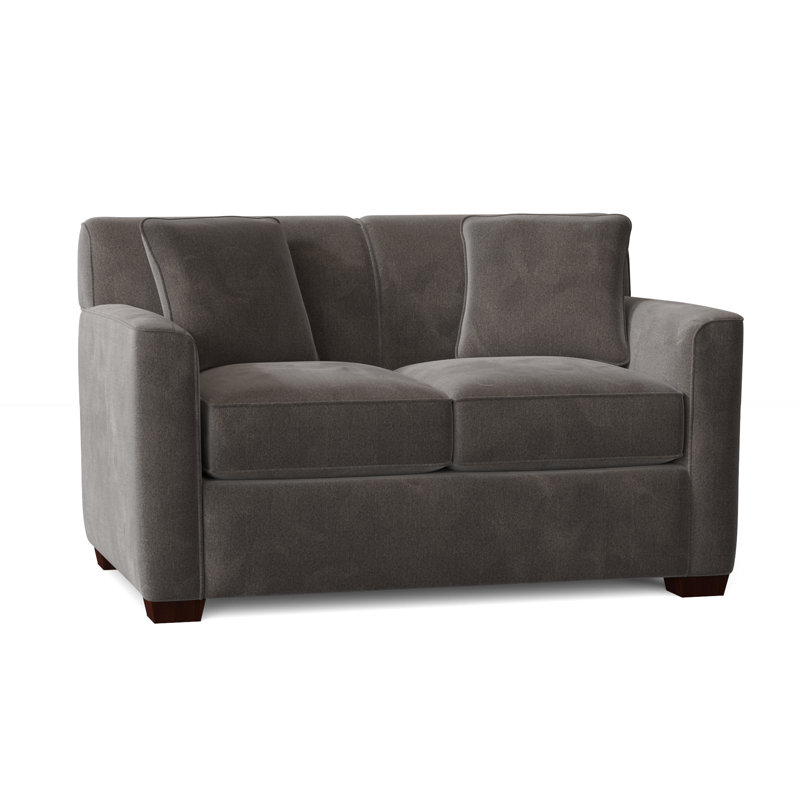 Keaton 60'' Upholstered Loveseat, Drusky Gray Performance, Yes