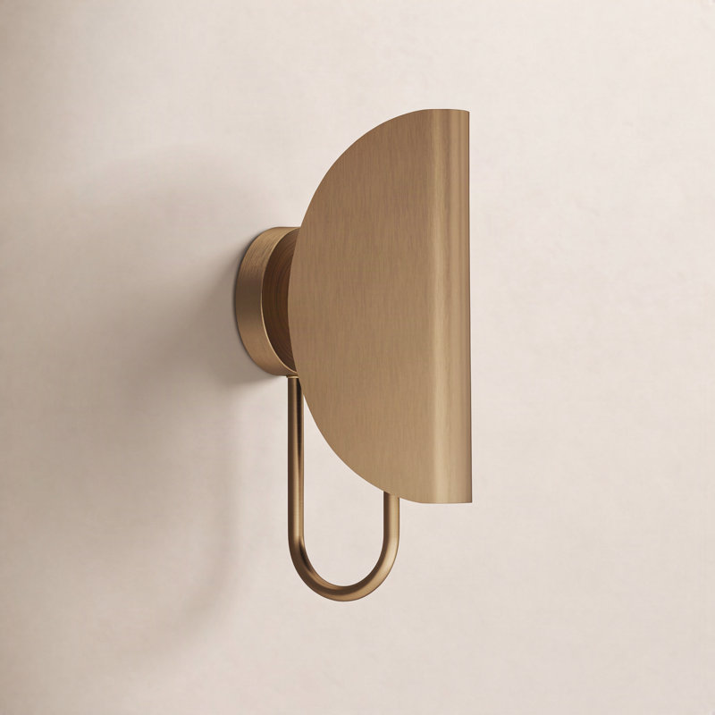 Knepp Elora Steel Armed Sconce, Aged Gold, Aged Gold