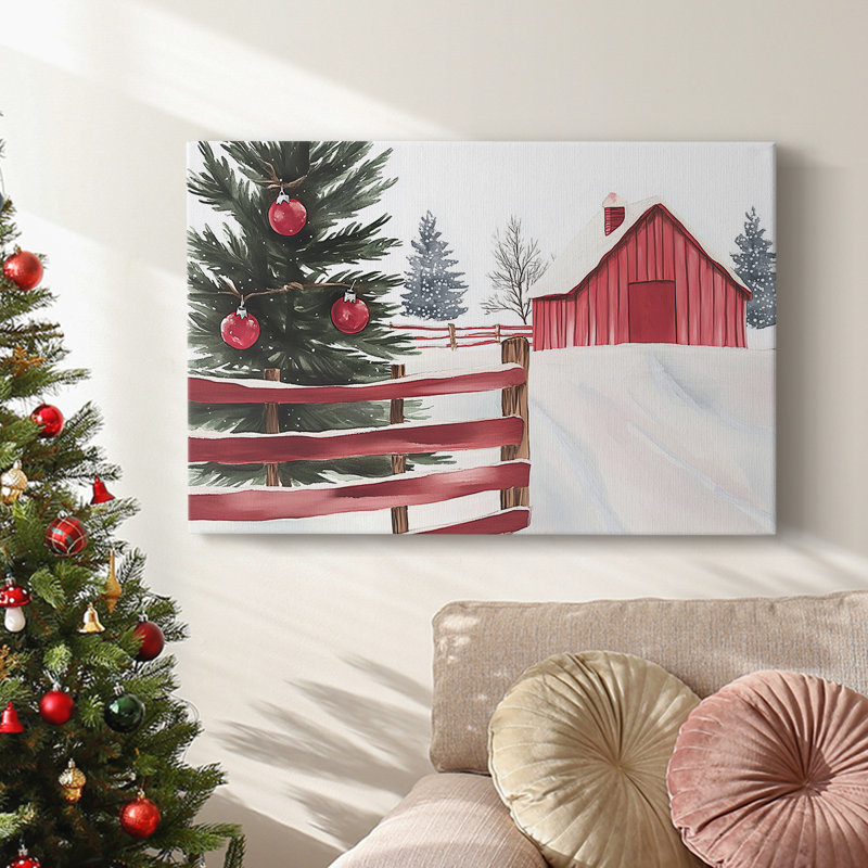 Christmas Holiday Arts - Toile tendue avec châssis, H 40 po x l 60 po