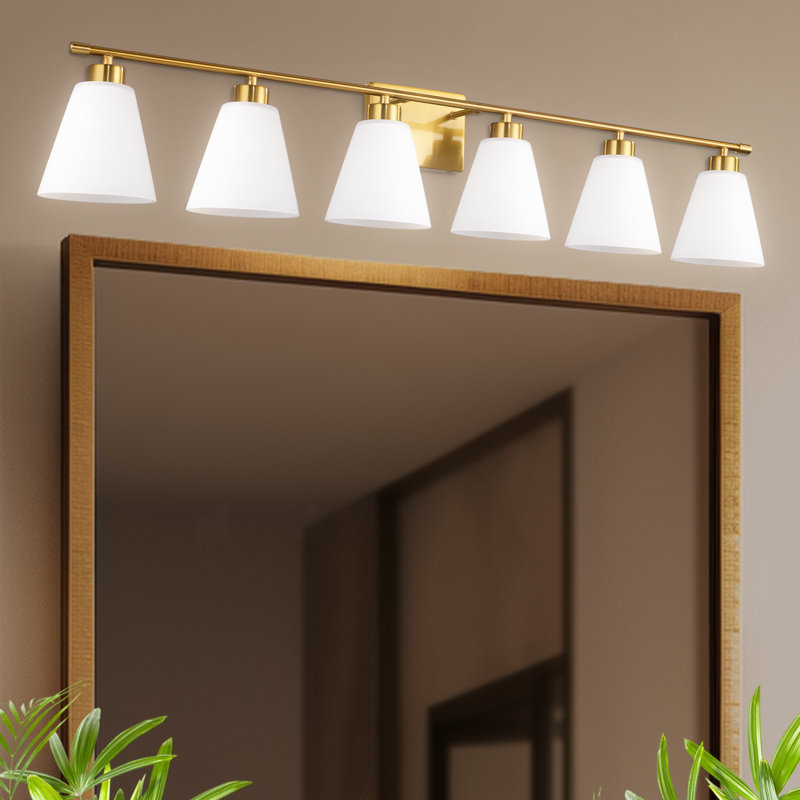 45 Inch 6-light Gold Vanity Wall Light