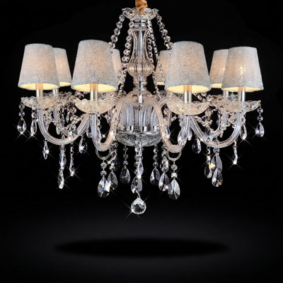 Knollview 8 - Light Crystal Chandelier