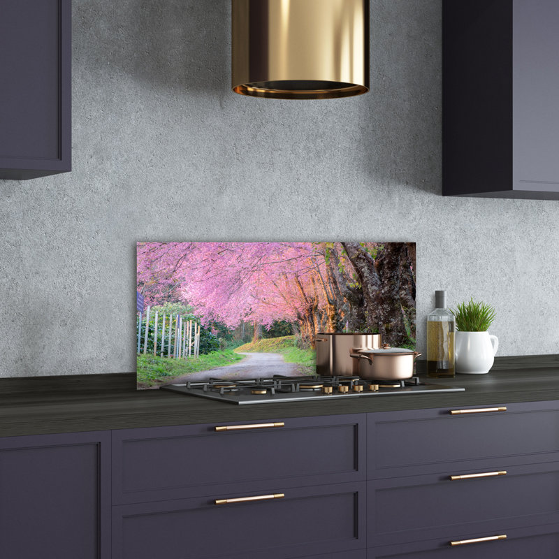 Lusilla 50cm W x 100cm L Glass Peel and Stick Panel