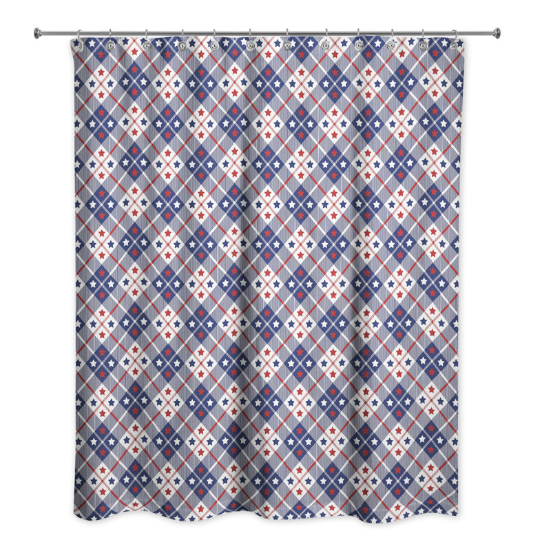 Copland Plaid Shower Curtain
