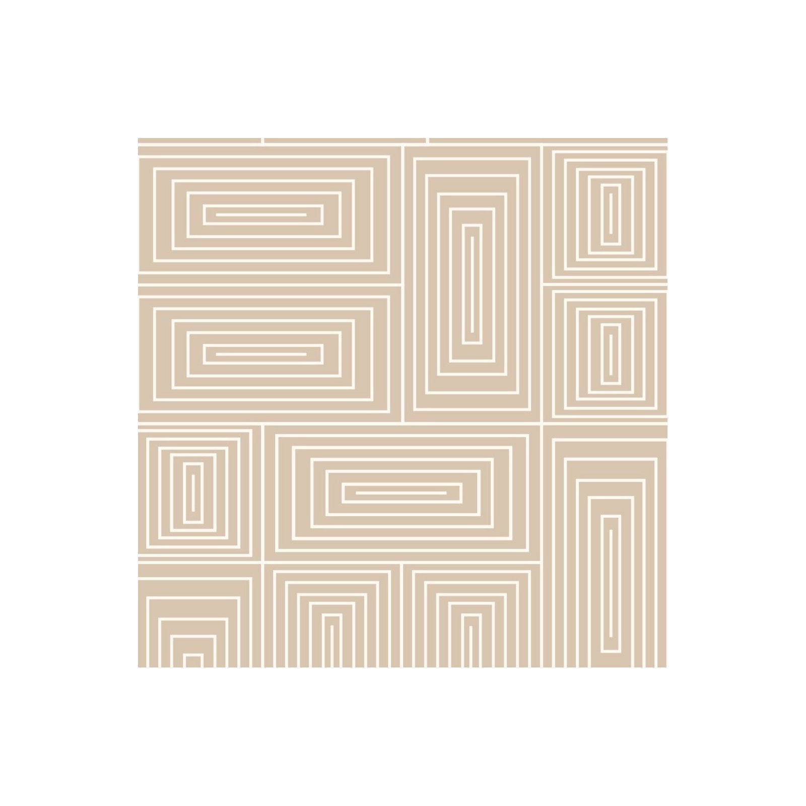 Nia Geometric Peel & Stick Wallpaper, Peach/Cream, Non-pasted