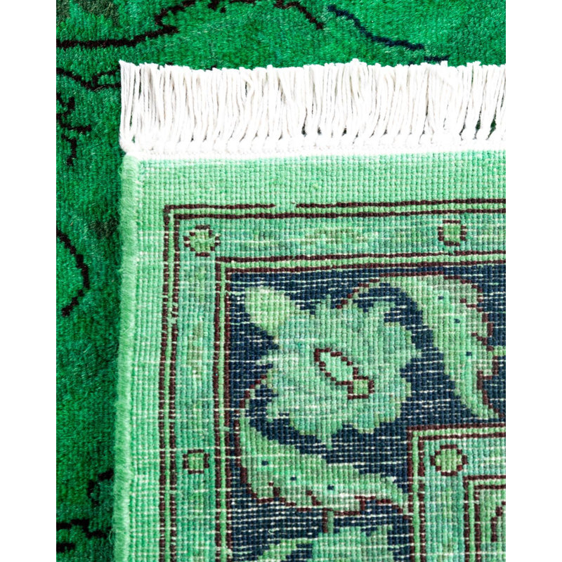 Overyed One-of-a-Kind Runner 2'7" X 10'4" Hand Knotted Area Rug