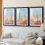 Sunny Saguaro I - reproduction sur mesure encadrée de qualité supérieure - 3 pièces
