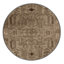 Machine Washable Art Deco Gray Area Rug