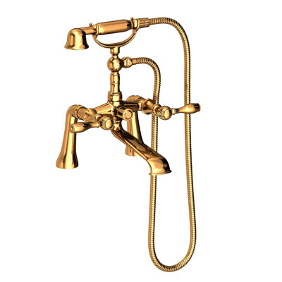Victoria Deck Mount Exposed Tub & Hand Shower Set