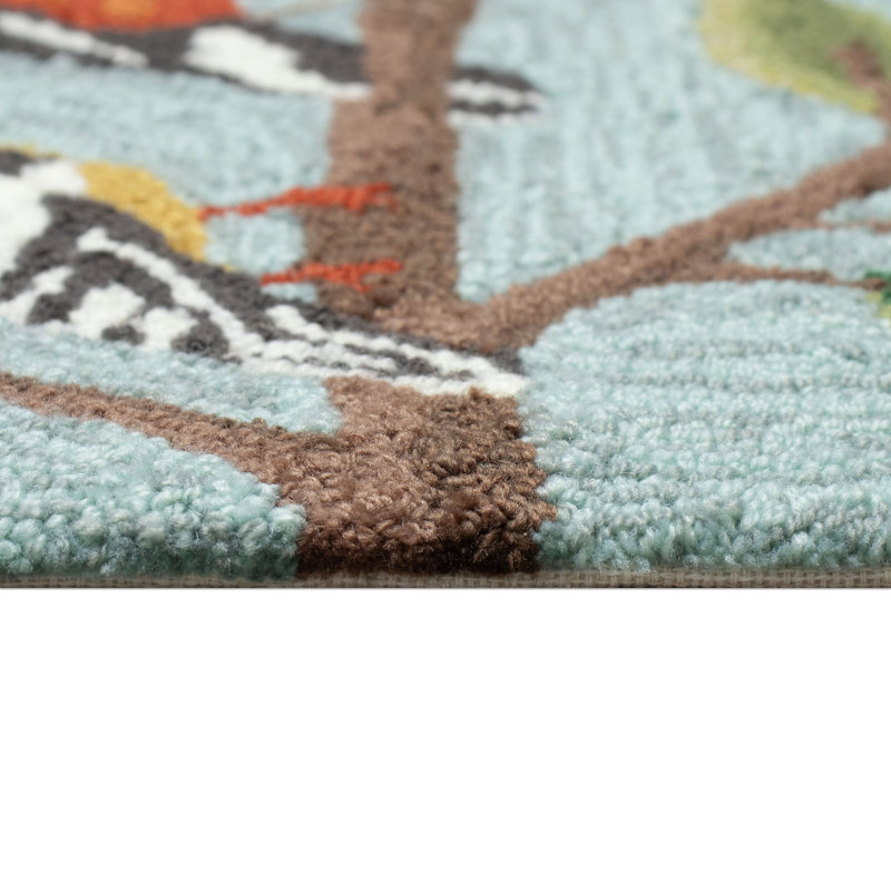 Tapis de cuisine Brodyn, Rectangle 2 pi x 3 pi, Bleu