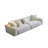 White Cotton and linen Modular Sofa