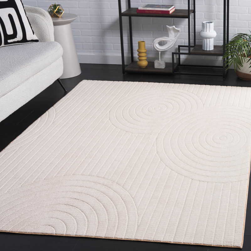 Xhezide Performance Machine Washable Geometric Rug, Rectangle 5' x 8'