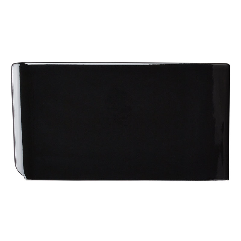 Grigham 33" L Double Basin Farmhouse / Apron Kitchen Sink, Gloss Black