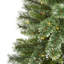 Arbre de Noël élancé vert avec lumières DEL fixes / constantes-1472648259