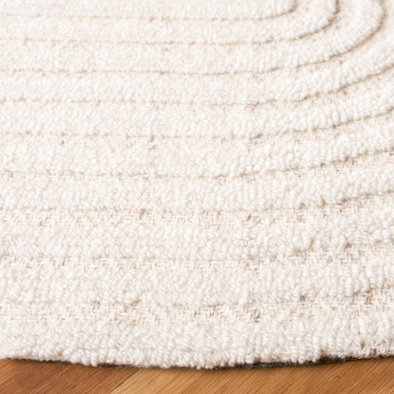 Fatimatou Southampton Hand Tufted Performance Abstract Rug, Round 6'