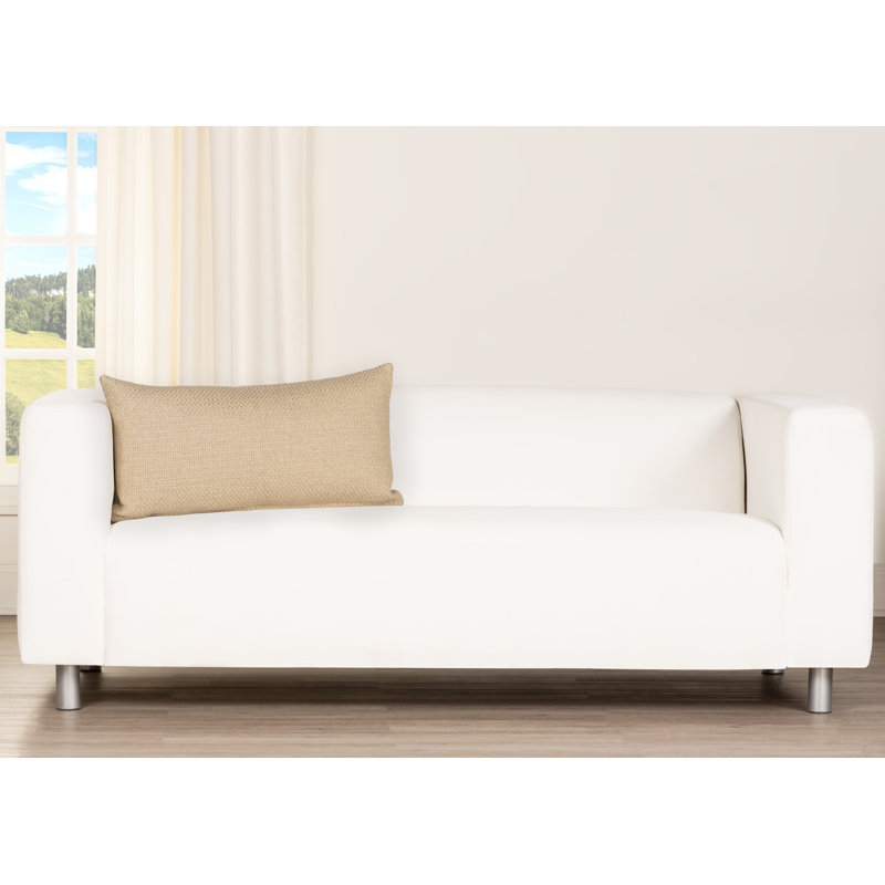 Coussin décoratif Protégé, Naturel, Rectangle 26 po x 14 po, polyester