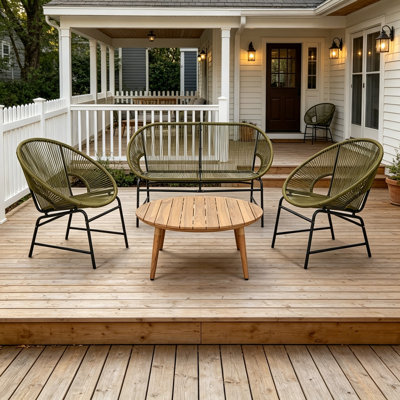 Ensemble de mobilier d'extérieur 4 pièces 4 pièces
