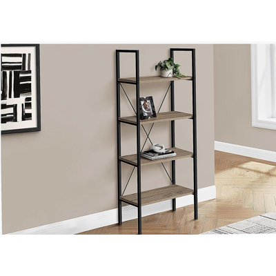 Modern Four-Shelf Bookshelf - Height 48 Inches