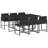  Garden Dining Set Black-2032826119