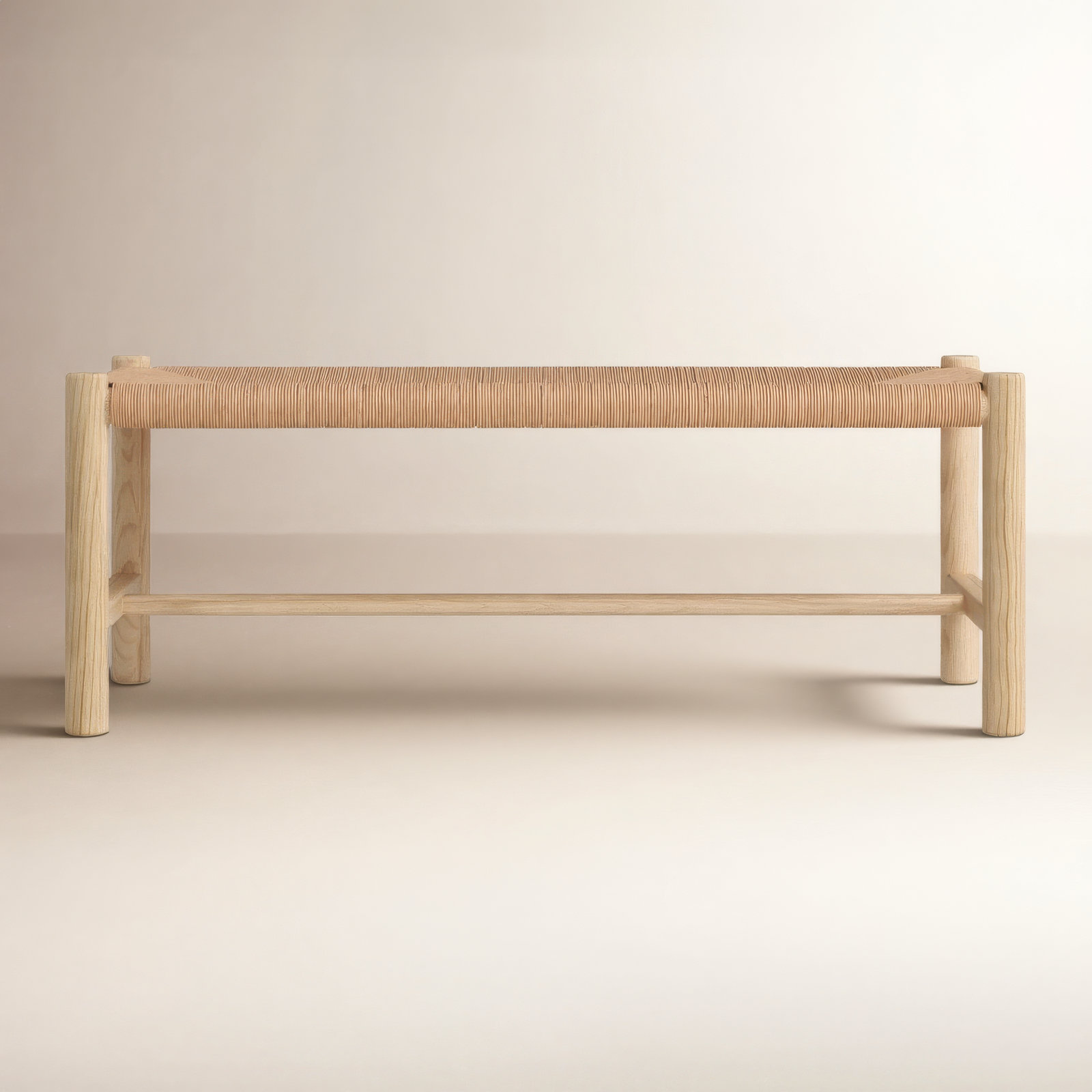 Brighton Dining Bench, 18" H x 48" W x 17" D, Natural