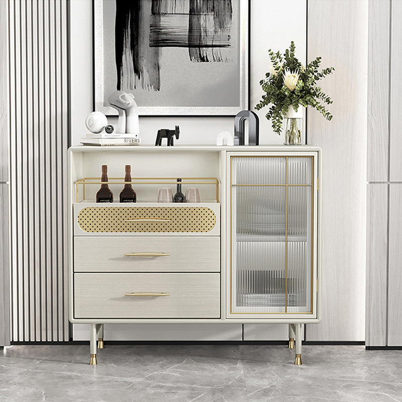 Light Luxury Style Simple Storage Cabinet, 33.46" H x 31.5" W x 15.75" D