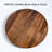 24 Inch Black Walnut Wood Lazy Susan Turntable 360° Rotation Round Tray