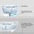 59'' x 30'' Freestanding Soaking Solid Surface Bathtub White