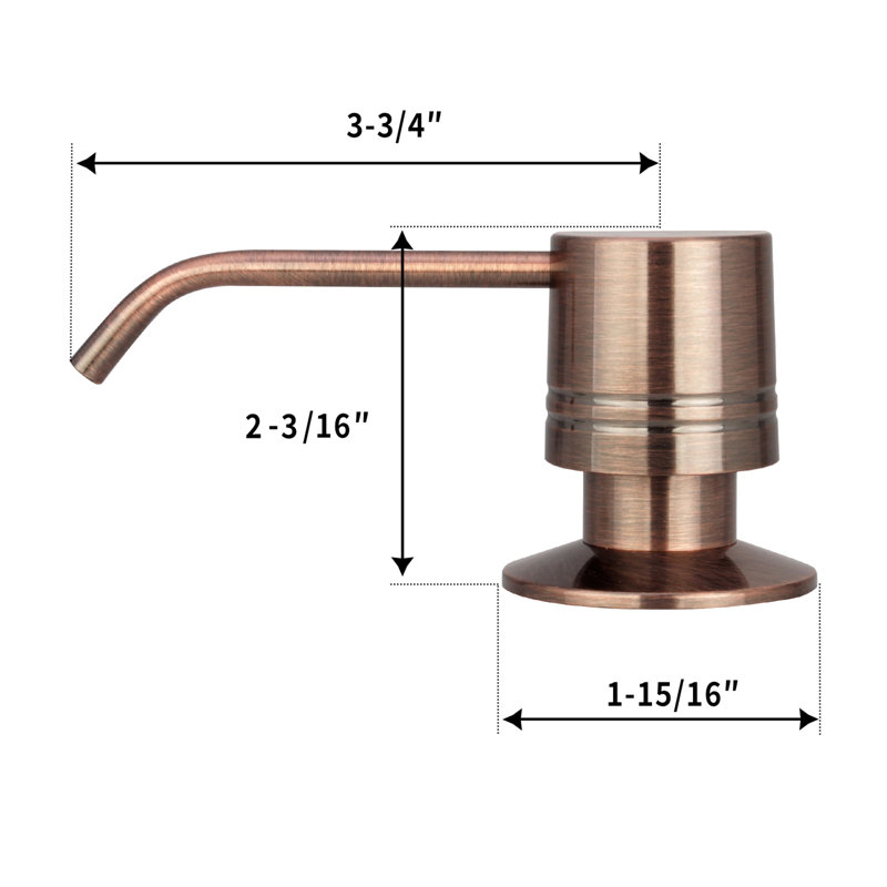 Soap Dispenser, Antique Copper