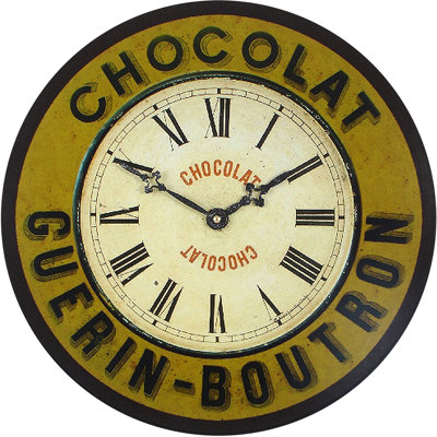 French Chocolate Design Wall Clock - 36cm