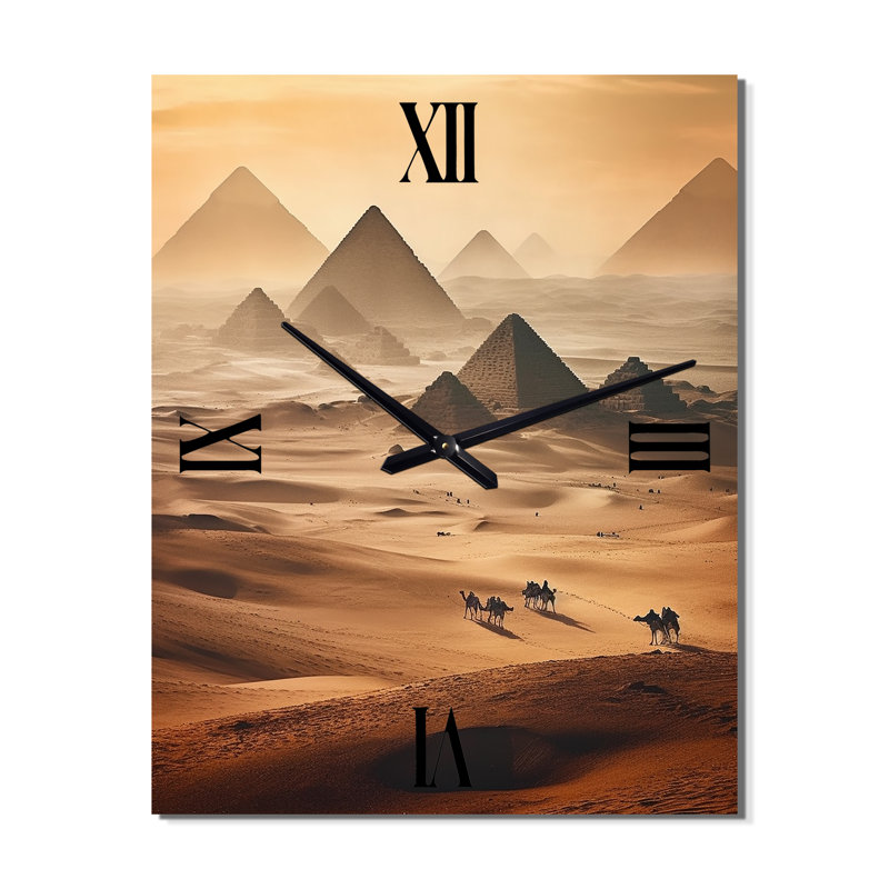Jakeith - Horloge murale paysage surdimensionnée, H 40 po x l 30 po