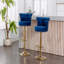 Swivel Bar Stools Set Of 2 Adjustable Counter Height Basic Accent Chairs With Footrest-1848922485