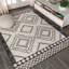 Tapis crème / noir Amir Moroccan Beni Souk-1587715912