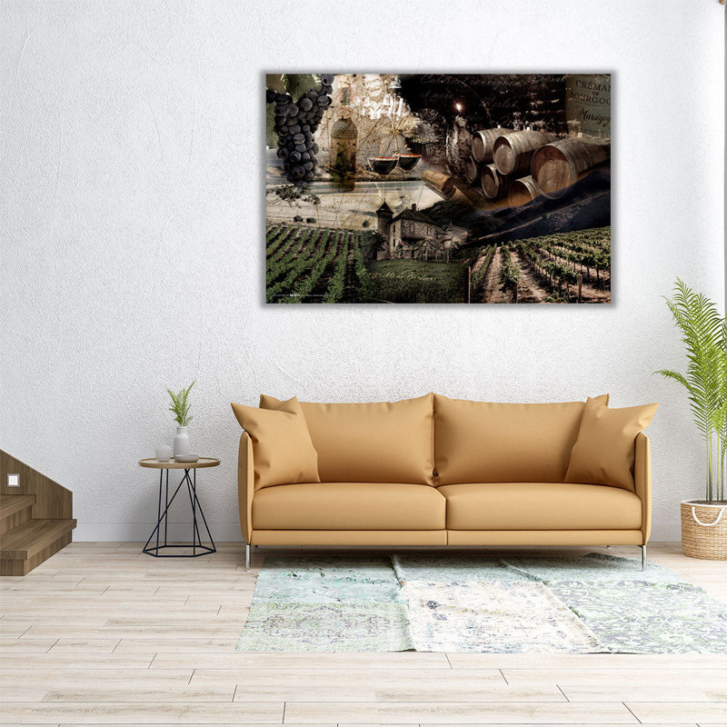 Vin - reproduction d'art sur toile, H 20 po x l 30 po