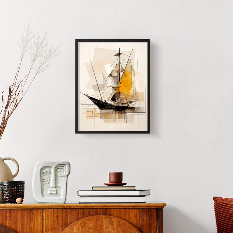 NAUTICAL Series CECLXII - Impression encadrée de qualité supérieure - Prêt à être accroché - Aucun clou requis