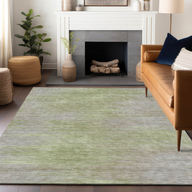 Tapis sauge de qualité supérieure Prisco, Rectangulaire 3 pi x 5 pi
