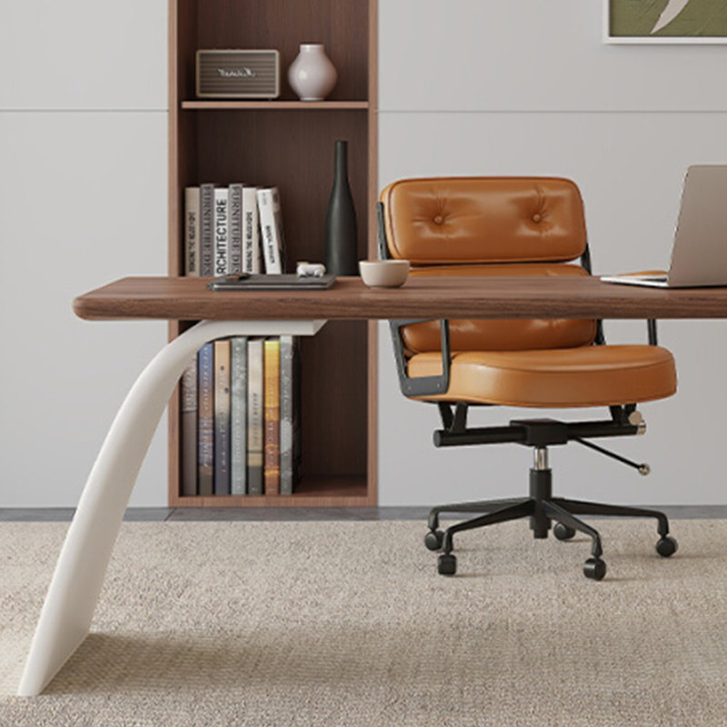 Bureau haut de gamme en noyer, H 29,52 po x l 70,86 po x P 27,55 po