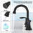Bathroom faucet with 360 degree turn spout-110825943