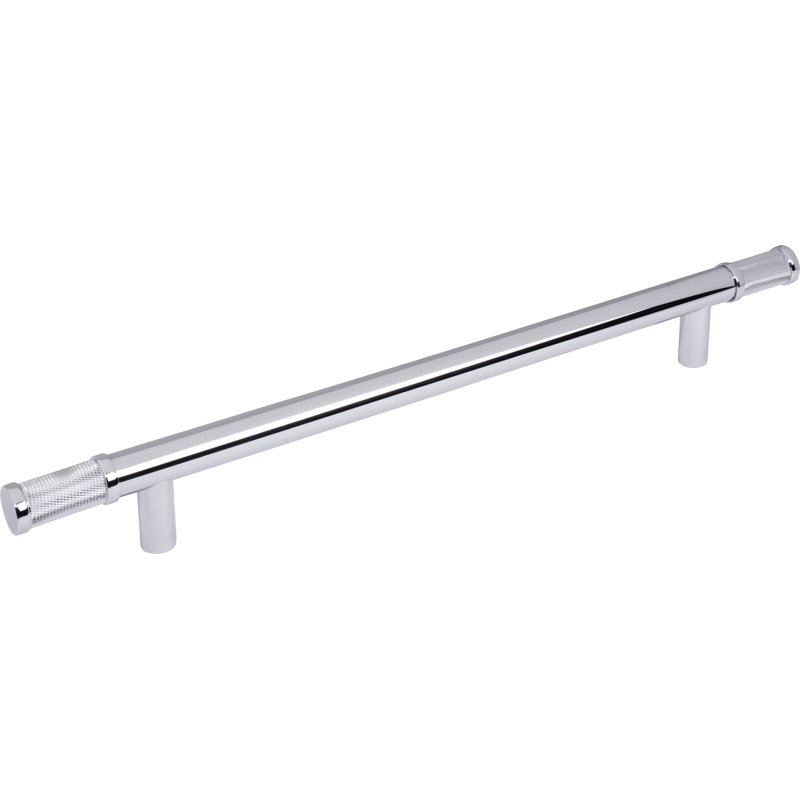 Burnham Appliance Pull, Polished Chrome, 12" Center To Center