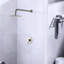 Robinet de douche en nickel brossé fixé au mur avec valve incluse - arrangement de fabrication en laiton