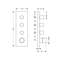 AXOR ShowerSolutions Thermostatic Module Trim 15" x 5" for 3 Functions-17010966