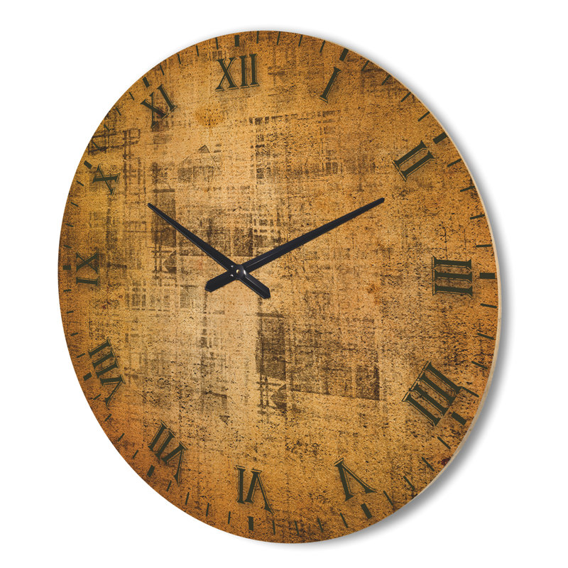 Horloge murale en bois antique, Très grand