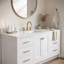 Meuble-lavabo autoportant 60 po avec lavabo simple et cadre en bois massif 60 po-1284826773
