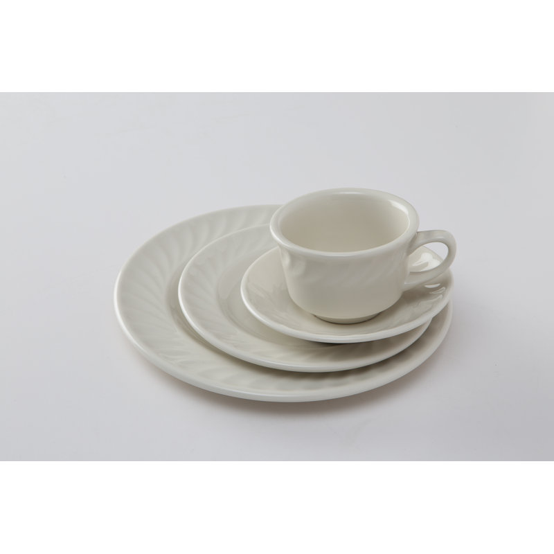 Tuxton Meridian Ceramic Platter, 1" H x 13.25" W x 10" D