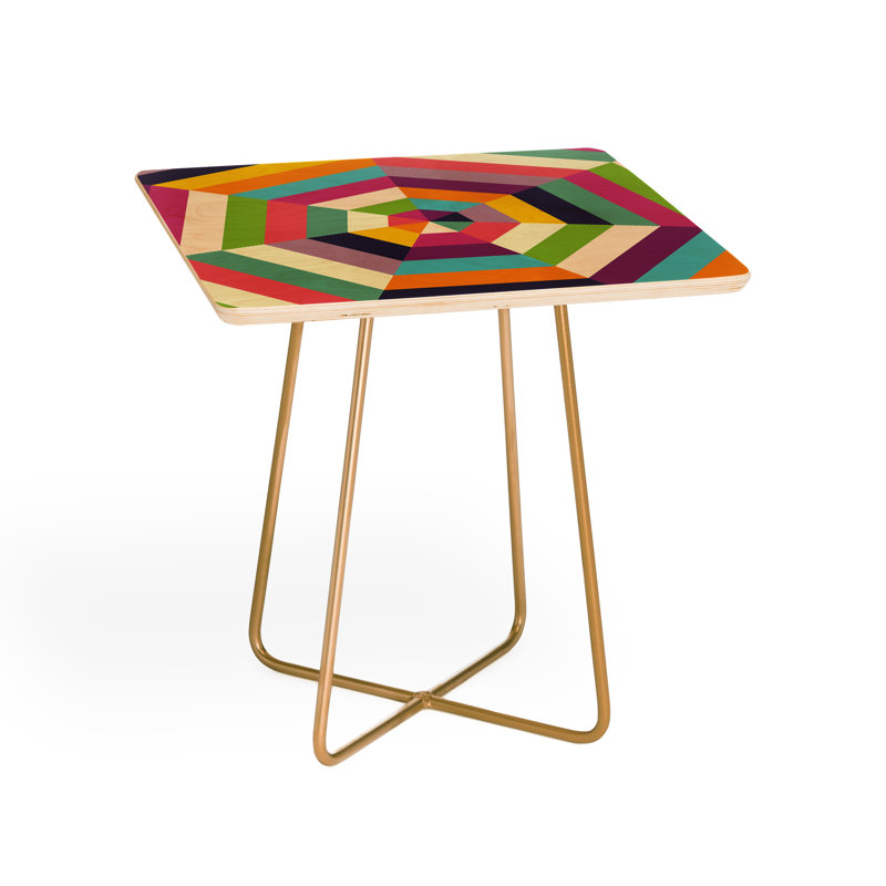 Solid Wood Top End Table